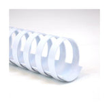 GBC DORSI IN PLASTICA A SPIRALE 21 ANELLI DA 19 mm RILEGATURA 1/165 FOGLI COL. BIANCO CONF 100 Pz.