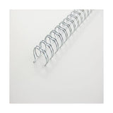 GBC DORSI METALLICI A SPIRALE PASSO 3:1 34 ANELLI DA 8 mm RILEGATURA 56/70 FOGLI COL. GRIGIO CONF 100 Pz.