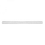 GBC DORSI METALLICI A SPIRALE PASSO 3:1 34 ANELLI DA 8 mm RILEGATURA 56/70 FOGLI COL. GRIGIO CONF 100 Pz.