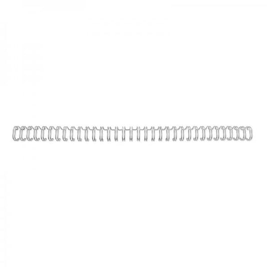 GBC DORSI METALLICI A SPIRALE PASSO 3:1 34 ANELLI DA 8 mm RILEGATURA 56/70 FOGLI COL. GRIGIO CONF 100 Pz.