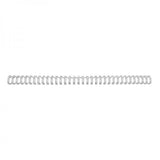 GBC DORSI METALLICI A SPIRALE PASSO 3:1 34 ANELLI DA 8 mm RILEGATURA 56/70 FOGLI COL. GRIGIO CONF 100 Pz.