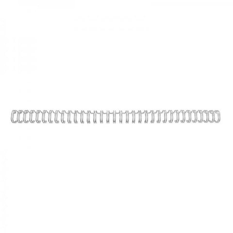 GBC DORSI METALLICI A SPIRALE PASSO 3:1 34 ANELLI DA 8 mm RILEGATURA 56/70 FOGLI COL. GRIGIO CONF 100 Pz.