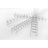 GBC DORSI METALLICI A SPIRALE PASSO 3:1 34 ANELLI DA 6.3 mm RILEGATURA 1/45 FOGLI COL. GRIGIO CONF 100 Pz.