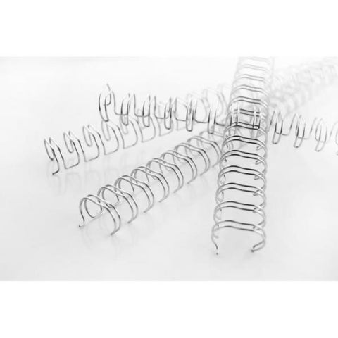 GBC DORSI METALLICI A SPIRALE PASSO 3:1 34 ANELLI DA 6.3 mm RILEGATURA 1/45 FOGLI COL. GRIGIO CONF 100 Pz.