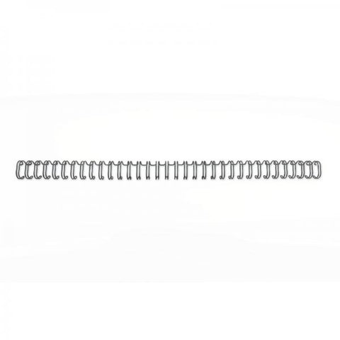 GBC DORSI METALLICI A SPIRALE PASSO 3:1 34 ANELLI DA 9.5 mm RILEGATURA 71/85 FOGLI COL. NERO CONF 100 Pz.