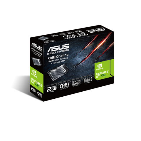 SCHEDA VIDEO ASUS VGA NVIDIA GEFORCE GT730 GT730-SL-2GD5-BRK 2GB GDDR5 VGA DVI HDMI 90YV06N2-M0NA00