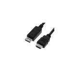 NILOX CAVO DISPLAYPORT/HDMI 1 MT MASCHIO-MASCHIO NERO 