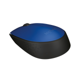 LOGITECH M171 MOUSE OTTICO WIRELESS RF 2.4GHz AMBIDESTRO 3 PULSANTI BLU/BLACK