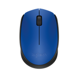 LOGITECH M171 MOUSE OTTICO WIRELESS RF 2.4GHz AMBIDESTRO 3 PULSANTI BLU/BLACK