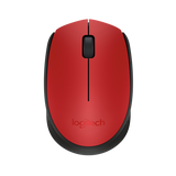LOGITECH M171 MOUSE OTTICO WIRELESS RF 2.4GHz AMBIDESTRO 3 PULSANTI ROSSO/NERO