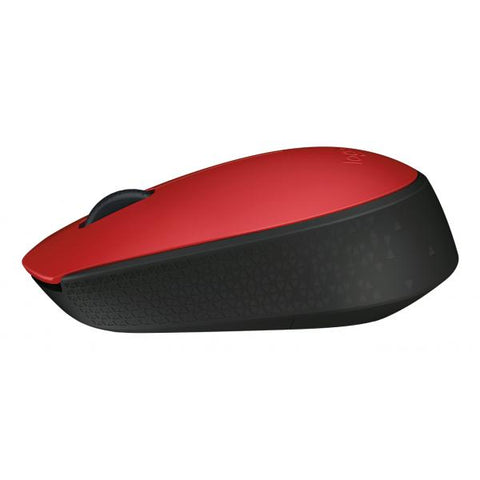 LOGITECH M171 MOUSE OTTICO WIRELESS RF 2.4GHz AMBIDESTRO 3 PULSANTI ROSSO/NERO