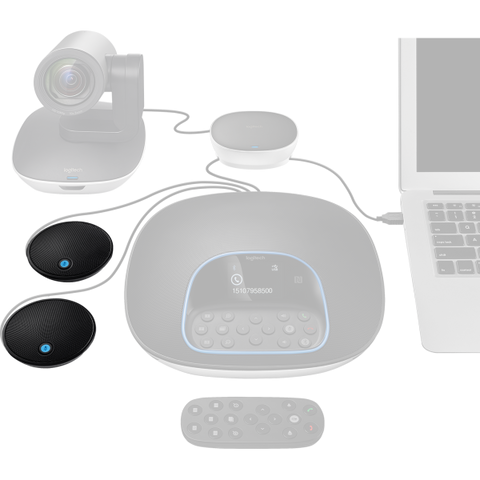 LOGITECH GROUP EXPANSION MICROPHONE MICROFONO PER PC FREQUENZA 100-11.000 Hz COLORE NERO