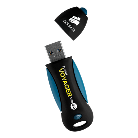Corsair Voyager 256GB unità flash USB USB tipo A 3.2 Gen 1 (3.1 Gen 1) Nero, Blu