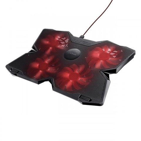 TRUST GXT 278 NOTEBOOK COOLING STAND BASE DI RAFFREDDAMENTO PER NOTEBOOK 4 VENTOLE COLORE NERO
