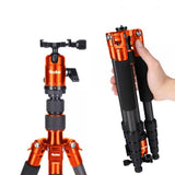 Rollei Compact Traveler No. 1 Carbon treppiede Fotocamere digitali/film 3 gamba/gambe Nero, Arancione (Rollei Selfie Stick 4 Me selfie-stang)
