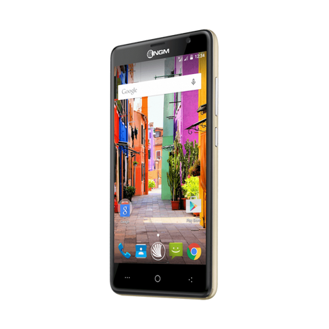 NGM YOU COLOR P509 DUAL SIM 5" IPS HD CURVO OCTA CORE 16GB RAM 3GB 4G LTE EXTRA COVER OMAGGIO AGGIUNTIVA TRA 21 COLORI ITALIA GOLD