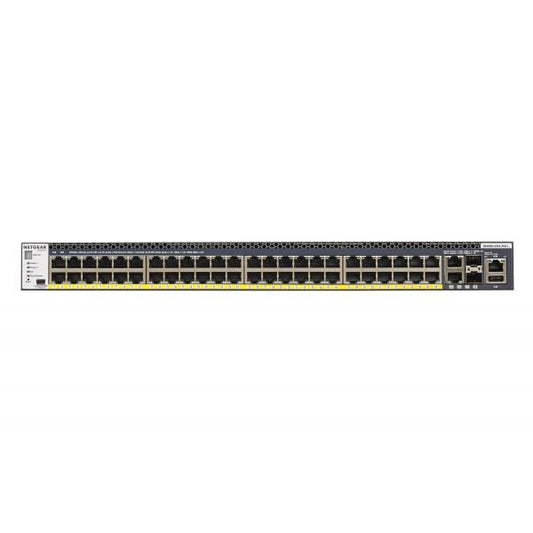 NETGEAR M4300-52G-PoE+ 550W PSU Gestito L2/L3/L4 Gigabit Ethernet [10/100/1000] Supporto Power over Ethernet [PoE] 1U Nero (M4300 52-PORT GB POE+ SWITCH - [550W PSU])