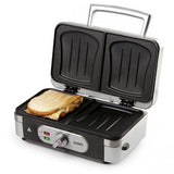 Domo DO9136C tostiera 1000 W Nero, Argento