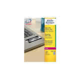 Avery L6011-100 etiqueta autoadhesiva Rettangolo Permanente Argento 2700 pz