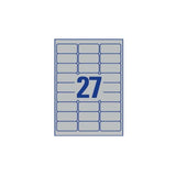 Avery L6011-100 etiqueta autoadhesiva Rettangolo Permanente Argento 2700 pz