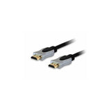 EQUIP CAVO HDMI 2.0 HIGHSPEED CON ETHERNET 4K/60Hz MASCHIO-MASCHIO IN ALLUMINIO CONNETTORI PLACCATI IN ORO 7.5 MT NERO