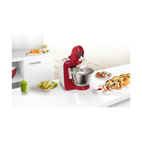 Bosch MUM58720 1000W 3.9L Grigio, Rosso, Acciaio inossidabile robot da cucina