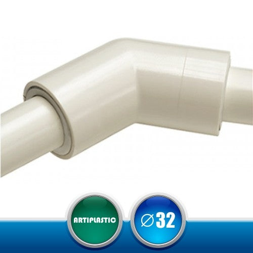 3203AR Connettore Angolare a 135 per Tubi Rigidi Scarico Condensa - Diametro 32 mm