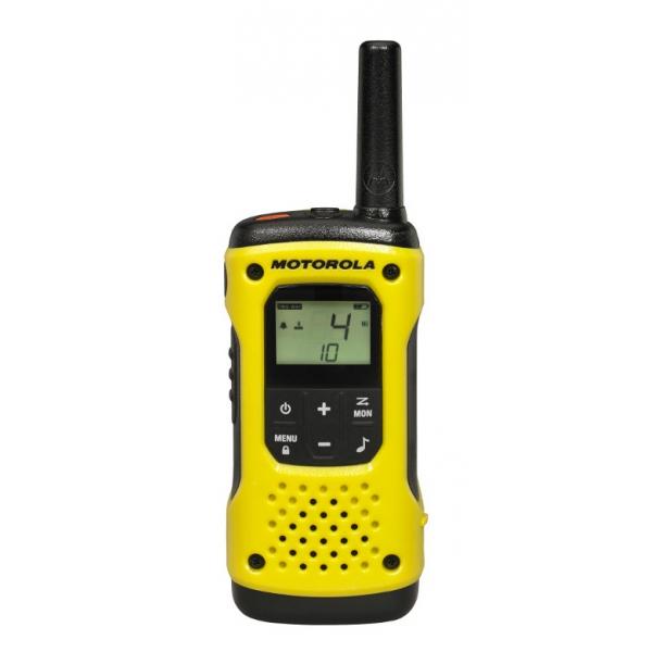 Motorola Talkabout T92 H2O ricetrasmittente 16 canali 446.00625 - 446.19375 MHz Nero, Giallo (MOTOROLA T92 H20 WATERPROOF PMR446 TWIN)