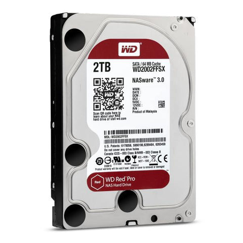 HD 3,5 2TB 7200RPM 64MB RED PRO SATA3 WD NAS