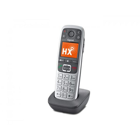 Gigaset E560HX Analog/DECT telephone Grigio, Argento Identificatore di chiamata