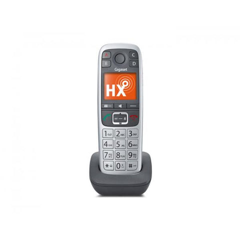 Gigaset E560HX Analog/DECT telephone Grigio, Argento Identificatore di chiamata