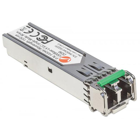 Intellinet 545044 modulo del ricetrasmettitore di rete Fibra ottica 1000 Mbit/s SFP 1550 nm (Transceiver Module Optical, - Gigabit Fiber Sfp, - 1000Base-Lx [Lc] Single-Mode Port, 80Km, Msa Compliant,