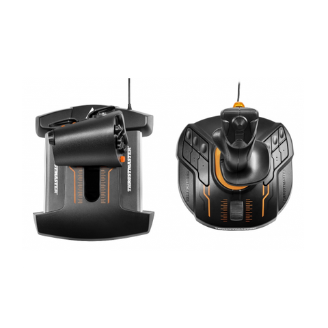 Thrustmaster T-16000M FCS Hotas Nero, Arancione USB Joystick Analogico/Digitale MAC, PC