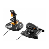 Thrustmaster T-16000M FCS Hotas Nero, Arancione USB Joystick Analogico/Digitale MAC, PC