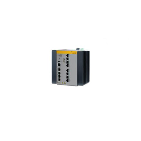 Allied Telesis AT-IE300-12GP-80 Gestito L3 Gigabit Ethernet [10/100/1000] Supporto Power over Ethernet [PoE] Nero, Grigio (Managed Industrial L3 switch w)