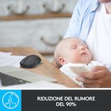 LOGITECH M220 MOUSE WIRELESS OTTICO 1.000 DPI COLORE NERO