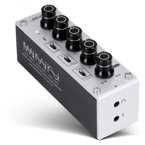 InLine Amplificatore cuffie AmpEQ mobile, eq., Hi-Res, 3,5mm, batteria integr.