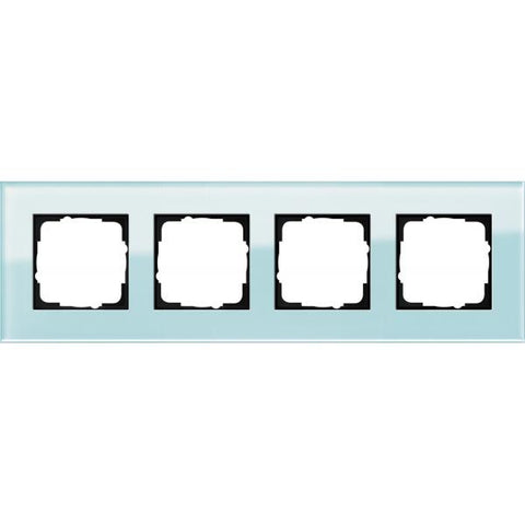 GIRA Esprit Glas Blu placca per interruttori e coperchio per presa