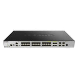 D-Link DGS-3630-28SC Gestito L3 1U Nero (D-Link DGS 3630-28SC - Switch - L3 - Managed - 20 x Gigabit SFP + 4 x combo 1000Base-T + 4 x 10 Gigabit SFP+ - rack-mountable)