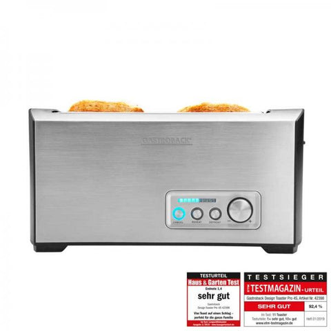Gastroback Design Pro 4S 2 fetta/e 1500 W Nero, Acciaio inossidabile