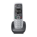 Gigaset E560 Telefono analogico/DECT Nero, Argento