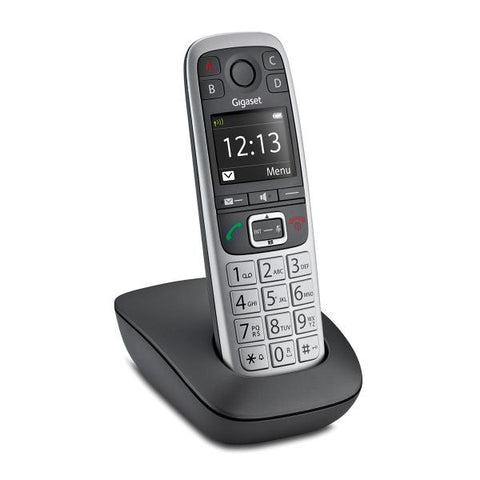 Gigaset E560 Telefono analogico/DECT Nero, Argento