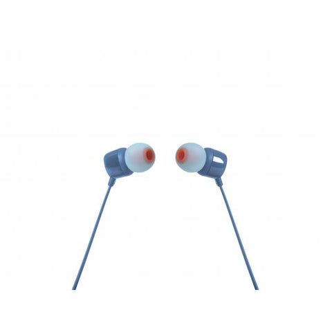 IN EAR CON MICR E CAVO PIATTO BLU 