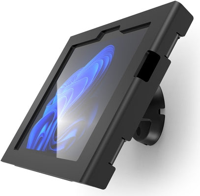 Compulocks Surface GO 1-4 Gen Apex Enclosure Tilting Wall Mount - Befestigungskit (Gehuse) - exponierte Front-/Rckkamera und Sensoren, neigbar - fr Tablett - verriegelbar - Schwarz - Wandmontage (