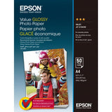 EPSON GLOSSY PHOTO PAPER CARTA FOTOGRAFICA LUCIDA 210X297 mm A4 183GR 20 FOGLI BIANCO