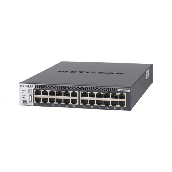 NETGEAR M4300-24X Gestito L3 10G Ethernet [100/1000/10000] 1U Nero (M4300-24X STACKABLE MGD SWITCH - 24X10G 24X10GBASE-T 4XSFP+)