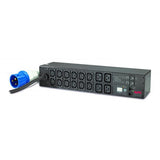 APC AP7822B unit di distribuzione dell'energia [PDU] 16 presa[e] AC 2U Nero (APC Metered Rack PDU AP7822B - Power distribution unit [rack-mountable] - AC 200/208/230 V - input: IEC 60309 32A - outp