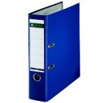 LEITZ 180 REGISTRATORE CON MECCANISMO A LEVA IN CARTONCINO PLASTIFICATO 318X285X80 MM BLU