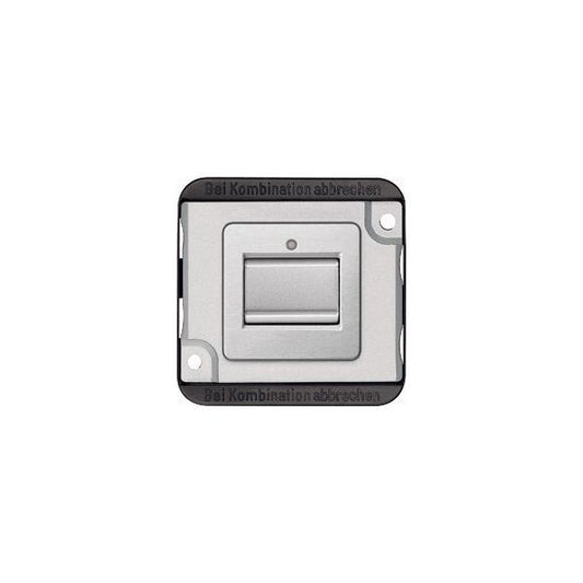 Merten MEG3156-7060 Pushbutton switch 1P Argento interruttore elettrico