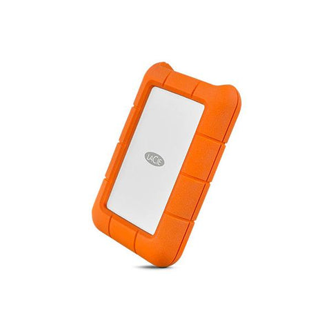 LaCie Rugged USB-C disco rigido esterno 2000 GB Arancione, Argento